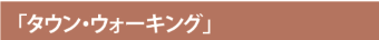 �u�^�E���E�H�[�L���O�v