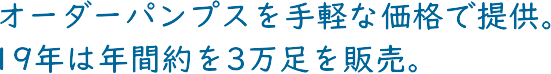 �������ȃI�[�_�[�p���v�X����y�ȉ��i�Œ񋟁B19�N�͔N��3������̔�