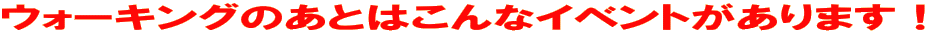 �E�H�[�L���O�̂��Ƃ͂���ȃC�x���g������܂��I